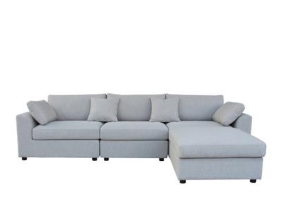 China Four Pieces Fabric Modular Lounge Foam Padded Sectional Upholstered Couch for sale