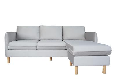 China Timber Legs Modular Fabric Sofa Reversible Ottoman Modular Fabric Couch for sale