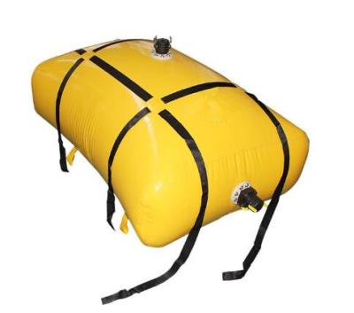 China Sealed 2000 Liter Flexible Fuel Bladder ，Yellow Anti-UV Fuel Pillow Tanks Liquid Containment Fuel Bladder for sale