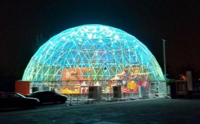 China tienda de acero de acero de la estructura fuerte de la bóveda geodésica del PVC de los 20M transparente para el acontecimiento al aire libre en venta