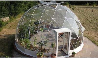 China 4M - 10M PVC Cover Metal Frame Garden Clear Geodesic Dome Tent For Sale Dome Party Tents for sale