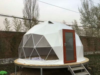 China Barracas exteriores de acampamento de aço luxuosas transparentes do partido da abóbada da barraca da abóbada de 5M Geodesic Dome Tent à venda