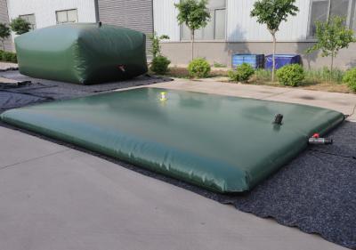 China 10000 litros de bexiga móvel da água do tanque de armazenamento da água do descanso da água do saco de água do verde do exército à venda