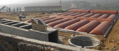 China PVC Coated Tarpaulin 2000T Foldable Methane Gas Storage Tanks Biogas Storage Tank for sale
