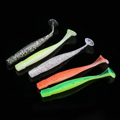 China T Tail Sinking Pencil Silicone Larva Soft Lures Fishing 6CM 1.4g 20PCS/Bag for sale