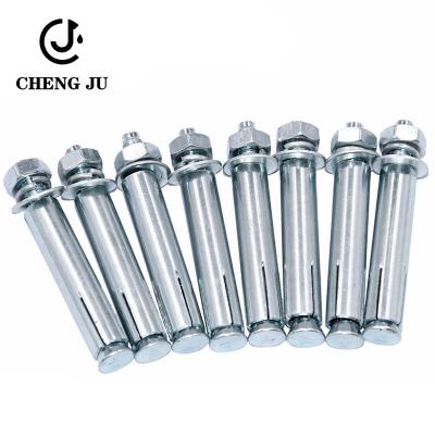 China Hot Dip Screw Accessories Galvanized Sleeve Anchors Bolts Metal Expansion Screw for sale