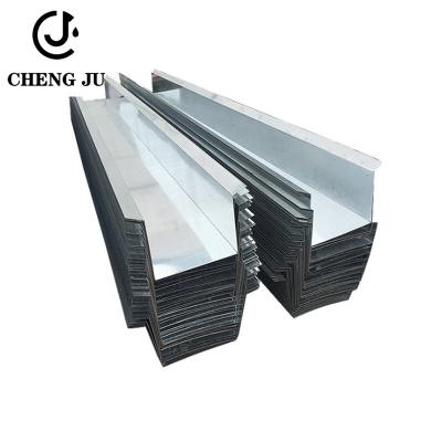 China 0.2-2mm House Rain Gutter Metal Material Galvanized Roofing Panel Parts for sale