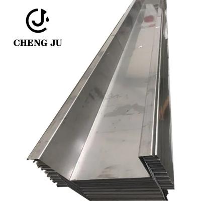 China 0.3-3mm Stainless Steel Rain Gutter Metal Material Roofing Panel Parts for sale