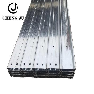 China 10-80mm Galvanised C Section Channel Metal Building Materials Customized Length for sale