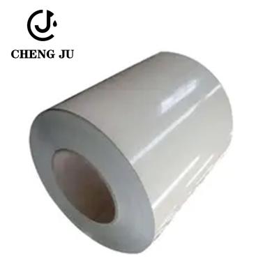 China Prepainted Steel Sheet Coil 50-2000mm White Color Coated Metal Building Materials Galvanized Coil for sale