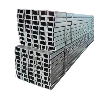 China Hot Rolled Zinc Coated Channel Bar U Beam Purlin Galvanized U Shape Steel Channel for sale