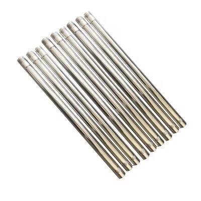 China Mop Broom Rod Stainless Steel Thread Splicing Hollow Pipe Customizable Shape Curtain Rod for sale