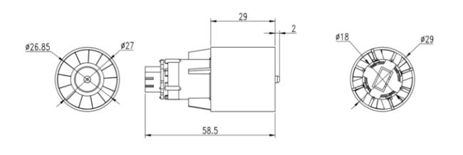 BLDC Smart Home Motor 220V 90W 100000Rpm 75db Usage Smart Toilet KG-2960 0