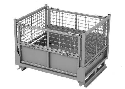 China Stackable Steel Collapsible Pallet Cage Stillage Container Manufacturers for sale