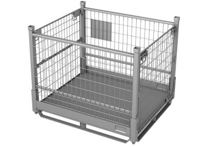 China Foldable Wire Mesh Stillage Pallet Cage 1T-2T Load For Lifting for sale