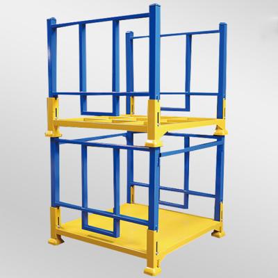 China Foldable Steel Stacking Racks Stackable Storage Racks 1000kgs/level for sale