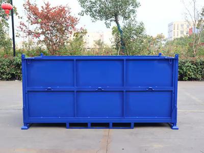 中国 Foldable Stacking Steel Pallet Box Space Saving And Made Of Q235 Material 販売のため