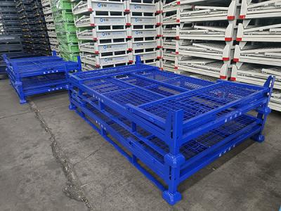 China Warehouse Heavy Duty Metal Pallet Cage With 1000kg Load Capacity en venta