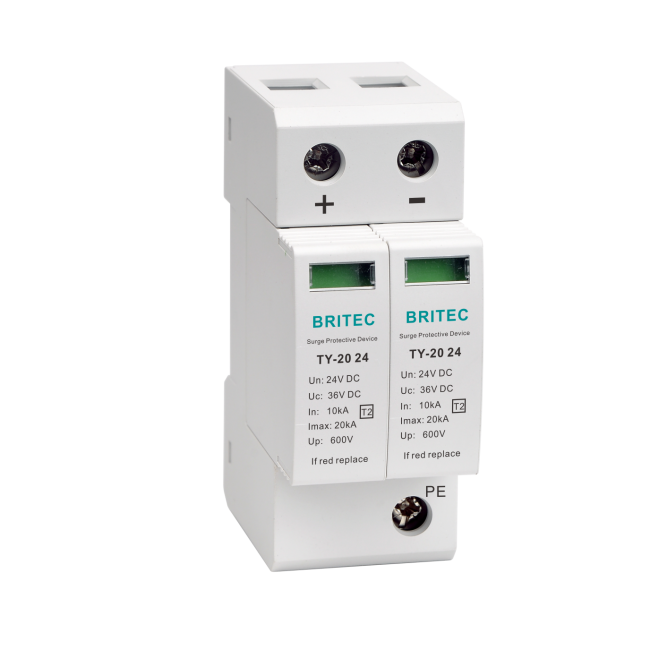 24V 20kA Type 2 T2 Class C Pluggable Surge Protective Device SPD Circuit Breaker 0