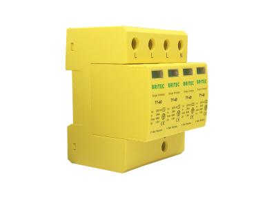 China 4P 275V Transient Voltage SPD Type 2 Surge Protection Device 40kA for sale