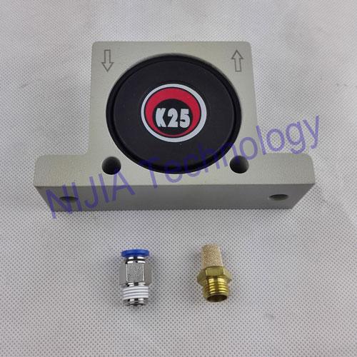 Findeva Ball Vibrators Pneumatic Fittings Nylon Plates 4 Mounting Bores Steel Hardened Guides