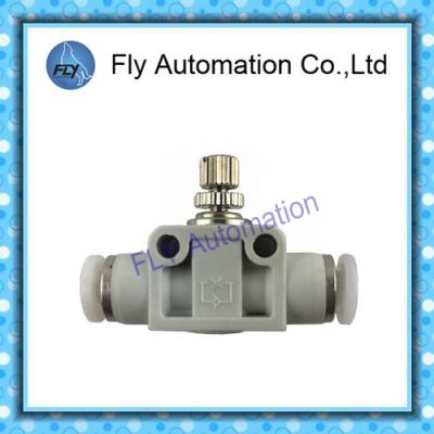 China Festo Speed Control Fittings Inline Flow Control Valve With QS Push - In Connector for sale