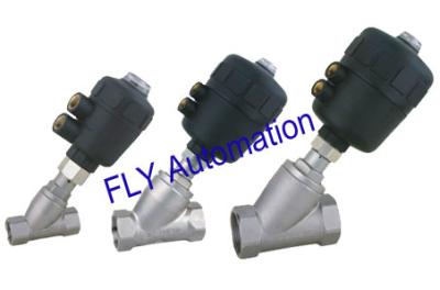 China 2000 Threaded Port 2/2 Way Angle Seat Valve Integrated PA Pneumatic actuator for sale