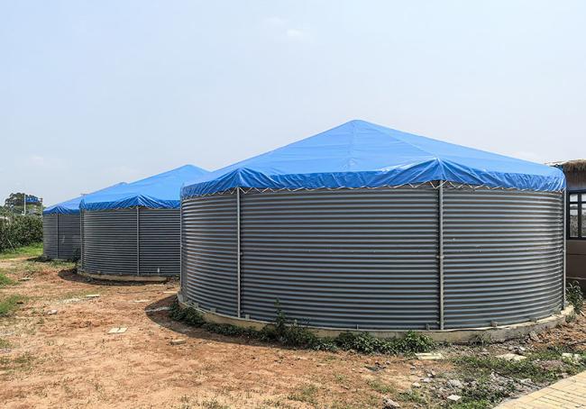 Different cover types for water storage tanks