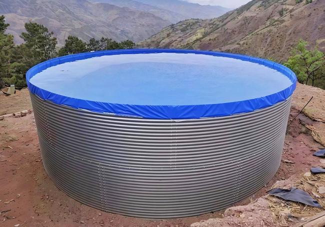 IGREEN galvanized steel water storage tank installation and structure