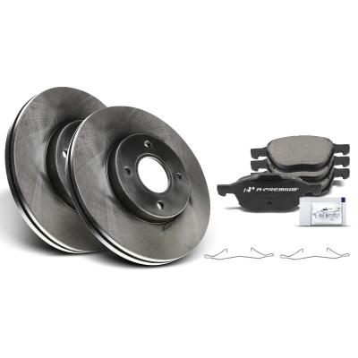 China Front Disc Brake Rotors & Ceramic Brake Pads for Ford Focus 2005-2007 for sale