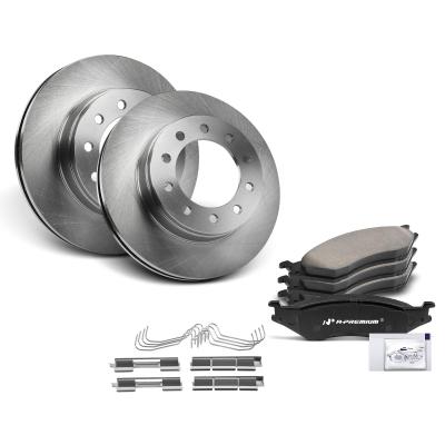 China Front Disc Brake Rotors & Ceramic Brake Pads for Ford F-450 Super Duty 2005-2012 for sale