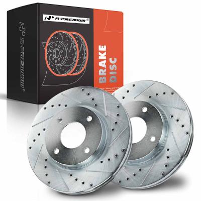 China Front Drilled Brake Rotors for Nissan Cube 09-14 Nissan Sentra Versa 07-12 for sale