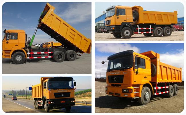 336HP 371HP Heavy Duty Dumper Shacman F2000 6X4 Euro 2 Dump Truck