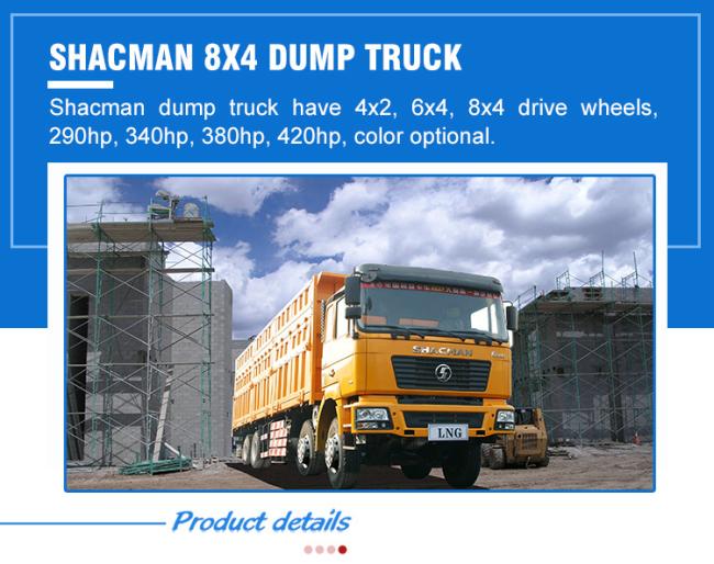 Shacman F2000 F3000 M3000 8X4 30tons 40tons Tipper Dumper Truck