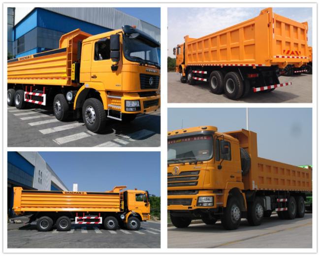 8X4 Hydraulic Telescopic Cylinder 12 Wheel Shacman Tipper Truck