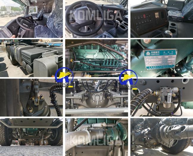 Left Hand Drive Used 6X4 HOWO Tractor Truck Euro 2