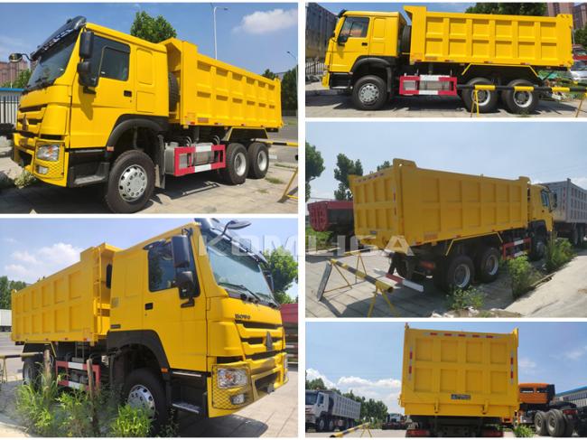 New Sinotruck 6X4 375HP 371HP Heavy Duty Tipper Dumper Trucks Used Dump Truck HOWO Truck
