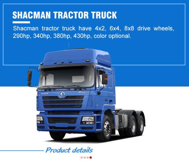 Shacman 6X4 420HP Manual Transmission F3000 H3000 M3000 Used Tractor Price