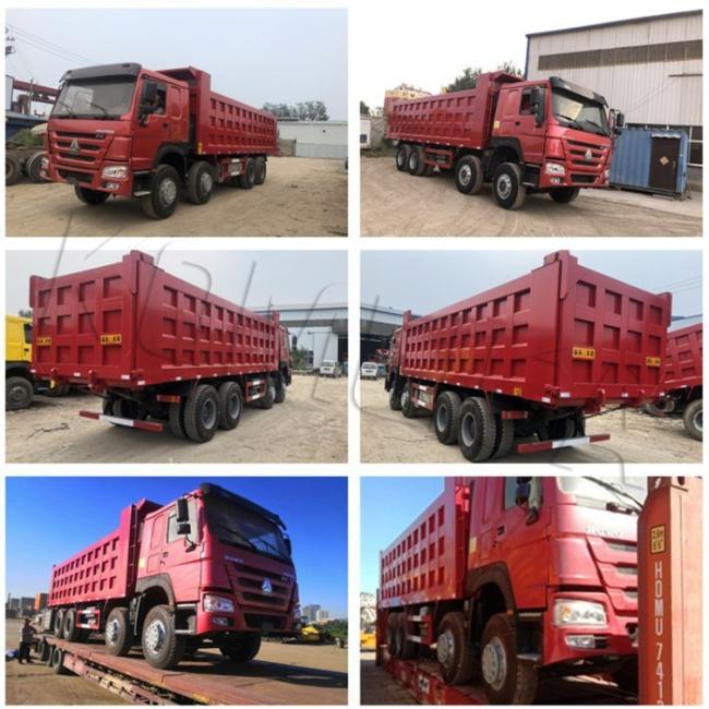 New 371HP 420HP HOWO Sinotruk 12 Wheels Dump Truck 30tons Loading