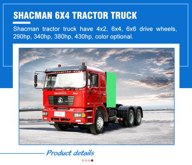 Shacman Tractor Truck F3000 10wheels 6*4 Used Trailer Head Truck for Sale