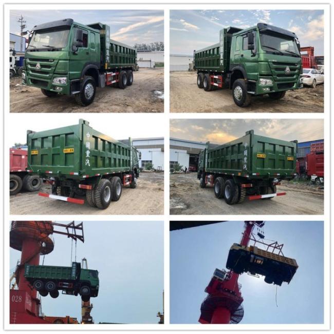 Excellent Condition Used Sinotruk HOWO 375HP 6X4 Rhd Tipper Dump Truck Used Trucks for Africa Market