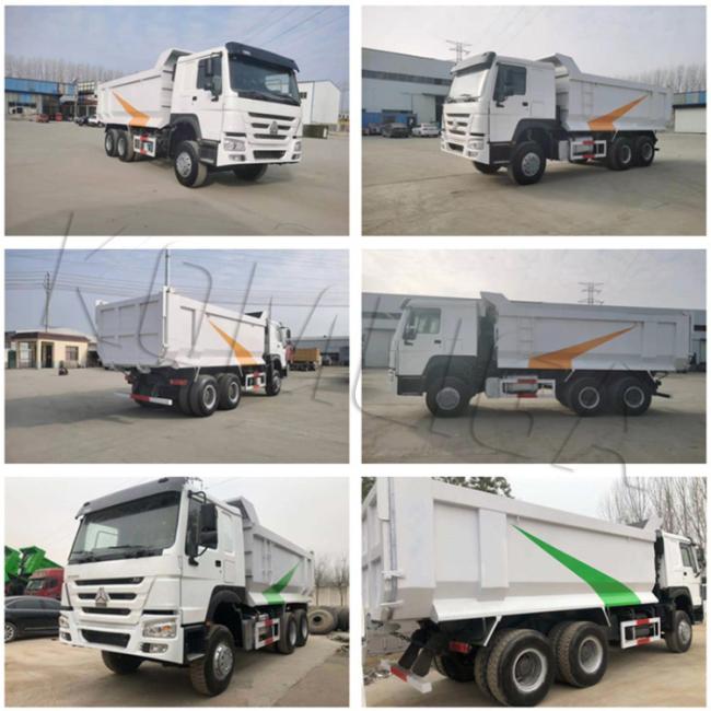 Good Condition Used Sinotruk HOWO 375HP 6X4 U Shape Tipper Dump Truck Used Trucks