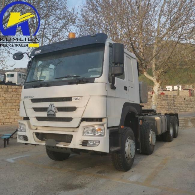 Used Secondhand Good Condition Sinotruk HOWO 8X4 12wheel 380HP 400HP 430HP Heavy Duty New Tractor Truck Price for Sale