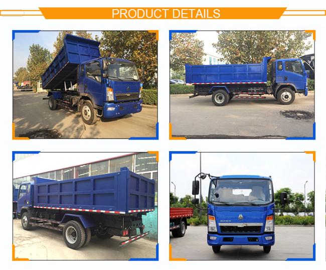 Sinotruck HOWO 4X4 Small Mini 6 Wheel Dump Truck Capacity