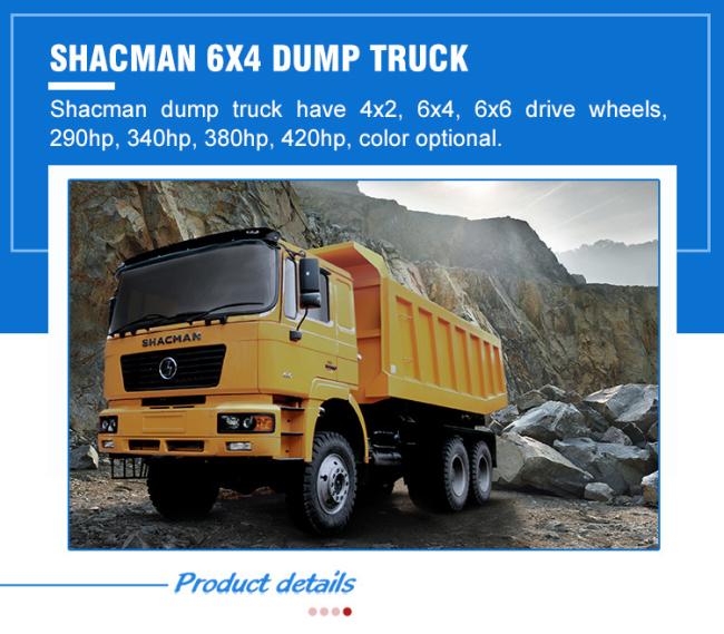 New Shacman 6X4 Dumper 10wheels Tipper Truck for Sale in Africa