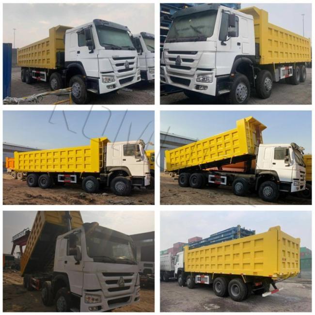 China Used Tipper Trucks Heavy Duty Sinotruk 8*4 HOWO Dump Truck for Sale