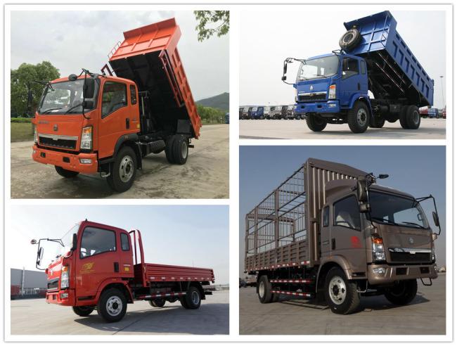 HOWO Mini Truck 4X2 Light Truck Dump Cargo Truck