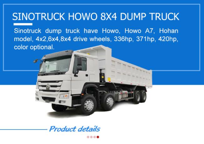 Second Hand Sinotruk 8X4 12 Wheels Dumper HOWO Tipper Used Dump Truck