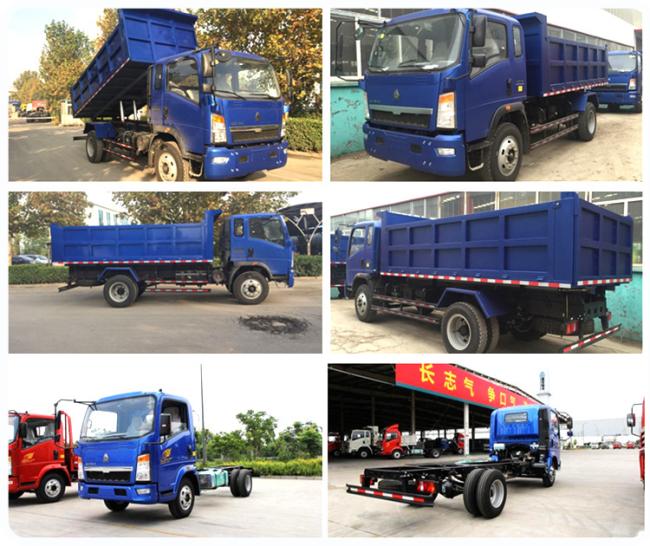 New/Second Hand 4X2 5tons Sinotruk HOWO Camion Benne Dump Tipper Truck