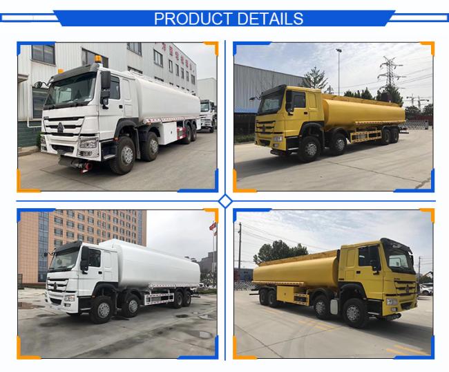 Sinotruck 12 Wheels HOWO 8X4 40000 Litre Fuel Tank Truck